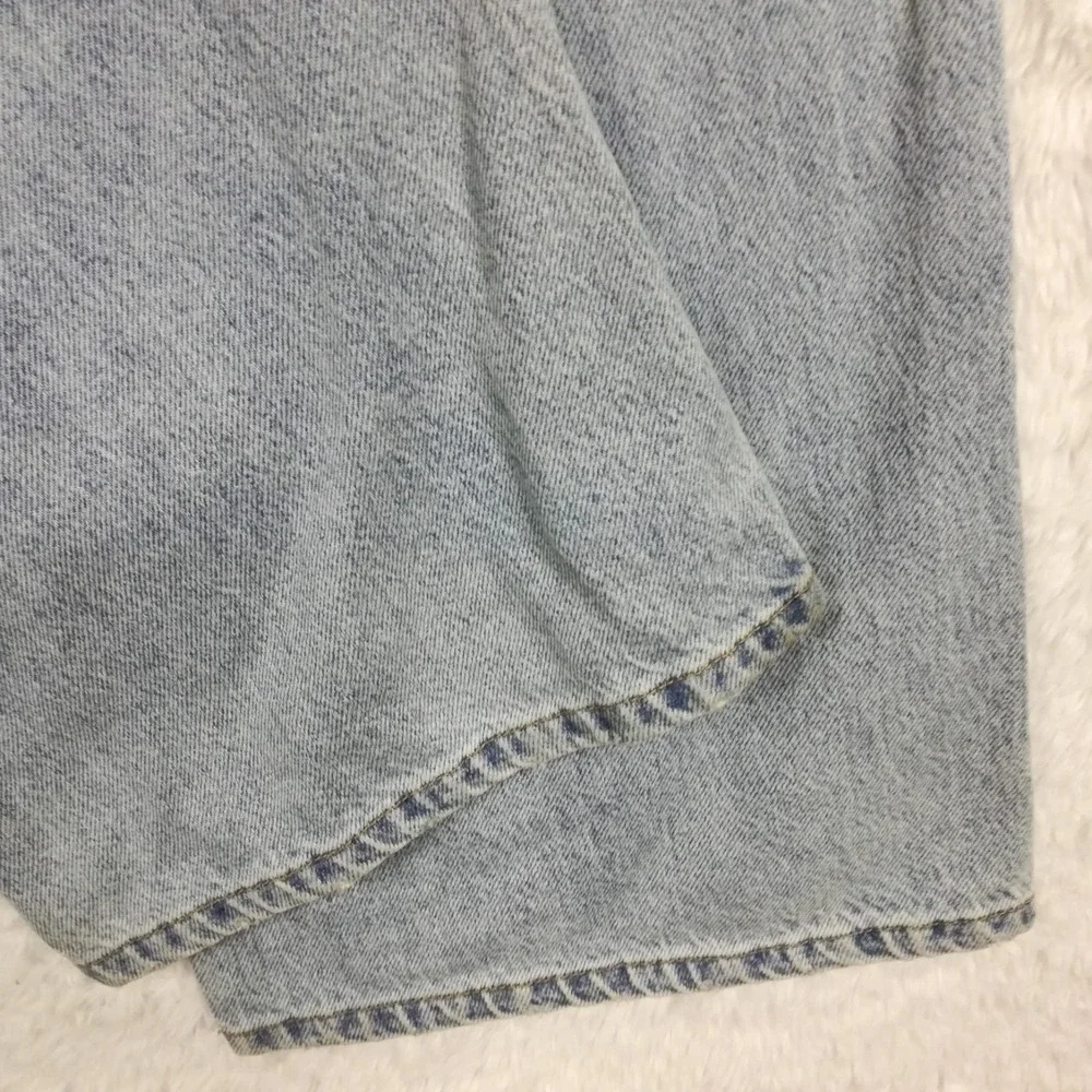 Pacsun‎ Womens Jeans Puddle Wide Leg High Rise Blue Denim Distressed Light 24